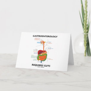 Tarjeta La gastroenterología requiere la tripa (el sistema