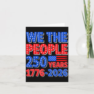 Tarjeta La Gente 250 Años 1776 2026 Patriótico 4 De