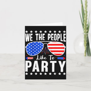 Tarjeta La gente gusta fiesta patriota bandera americana 4