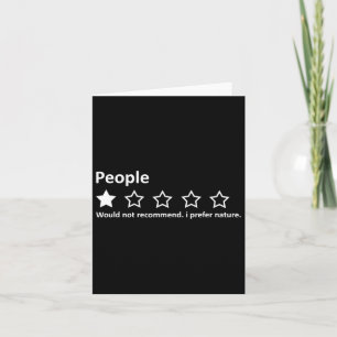 Tarjeta La gente revisa la clasificación de 1 estrella que