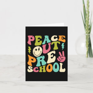Tarjeta La Graduación De Preescolar Groovy El Último Día D