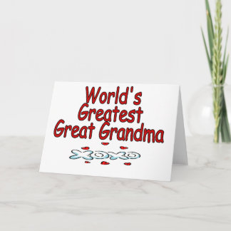 Tarjeta La gran abuela más grande del mundo