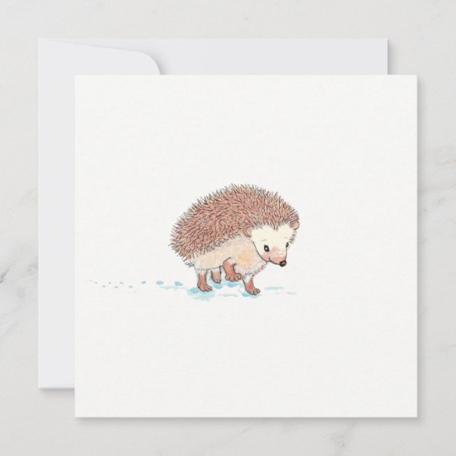 Tarjeta La gran aventura de Hedgehog (Anverso)