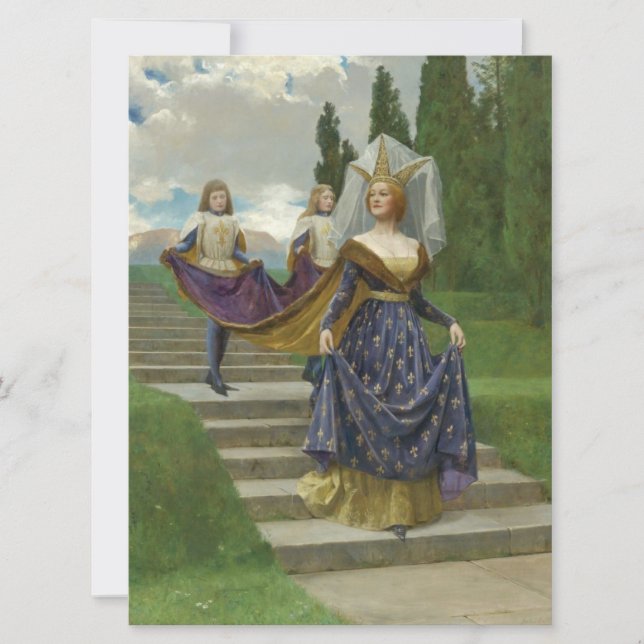 Tarjeta La Gran Dama (de John Collier) (Anverso)
