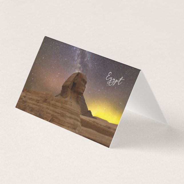Tarjeta La Gran Esfinge De Giza (Anverso)