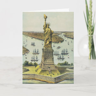 Tarjeta La Gran Estatua de Bartholdi, Estatua de la Libert