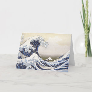Tarjeta La gran ola de Hokusai