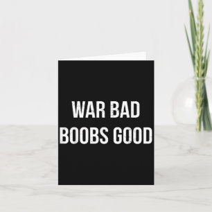Tarjeta La Guerra Del Retro Vintage Mal Es Una Buena Cita 