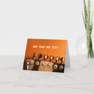 Tarjeta La guitarra AÑADE SU PROPIO TEXTO