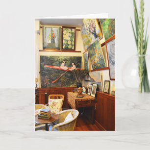 Tarjeta La habitación de Claude Monet en Francia
