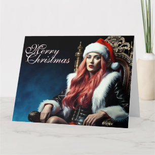 Tarjeta La hermana más caliente de Santa - Feliz Navidad 0