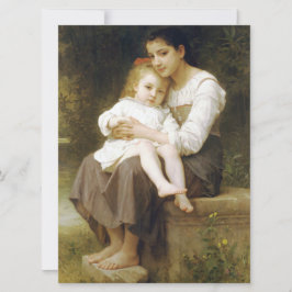 Tarjeta La hermana mayor (por William Bouguereau)