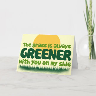 Tarjeta La hierba siempre es más verde