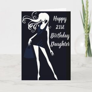 TARJETA "LA HIJA ***21ª***** ORGULLO DE CUMPLEAÑOS/AMOR