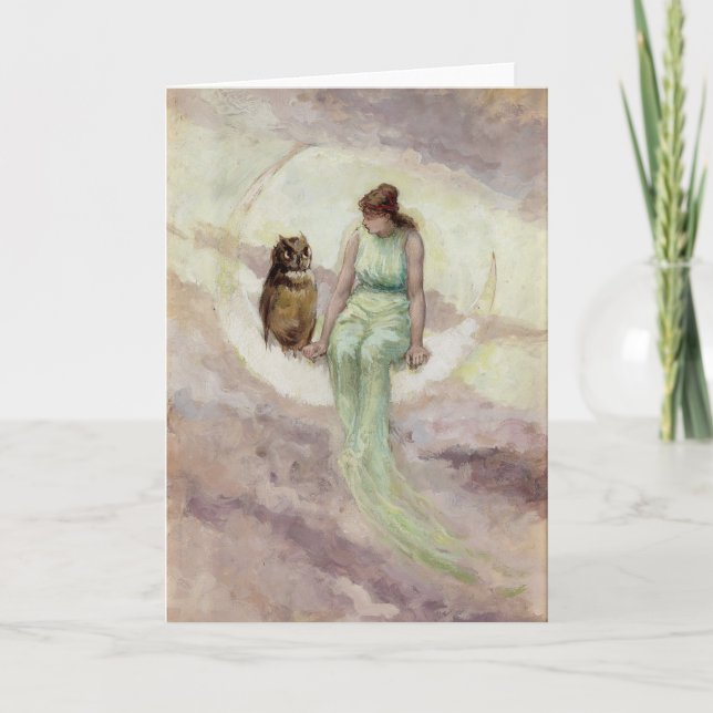 Tarjeta La hija de la bruja | Frederick Stuart Church (Anverso)