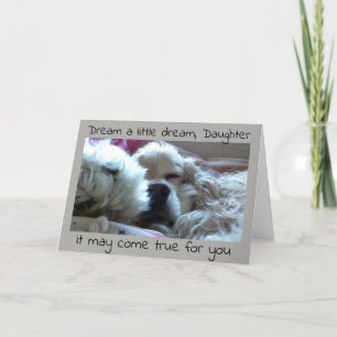 TARJETA *LA HIJA* GRADUADA SUEÑA Y PUEDE HACERSE REALIDAD