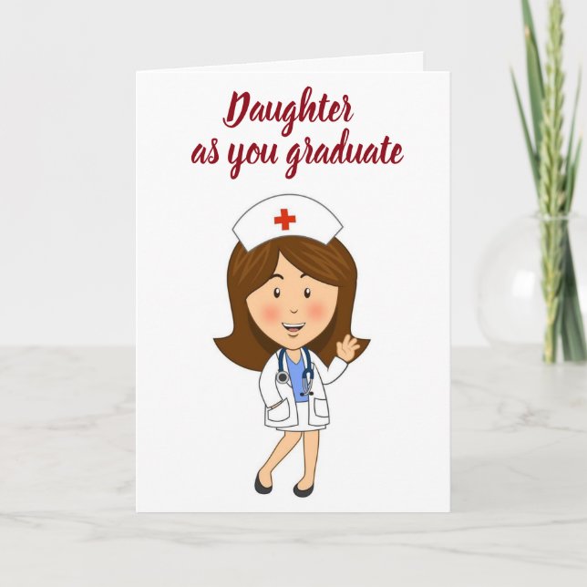 TARJETA **LA HIJA SE ENFERMA** TAN ORGULLOSA DE USTEDES (Anverso)
