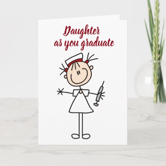 TARJETA **LA HIJA SE ENFERMA** TAN ORGULLOSA DE USTEDES (Anverso)