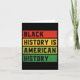 Tarjeta La Historia Negra Es Historia Estadounidense Por C