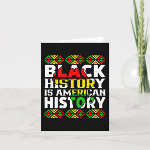 Tarjeta La historia negra es la decimoctava afroamericana