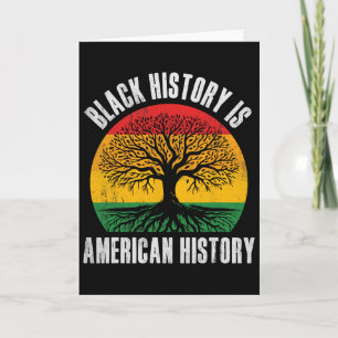 Tarjeta La historia negra es la historia americana Bhm raí