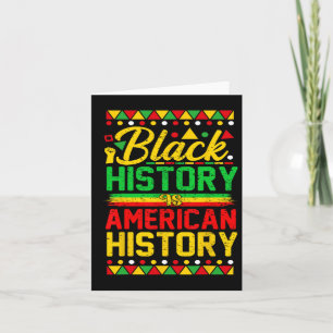 Tarjeta La historia negra es la historia americana Líder a