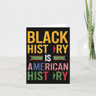 Tarjeta La historia negra es la historia americana Motivac