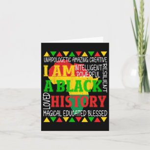 Tarjeta La historia negra es la historia americana Patriót