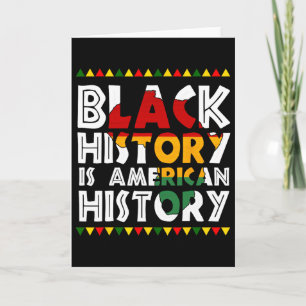 Tarjeta La historia negra es la historia americana Patriót