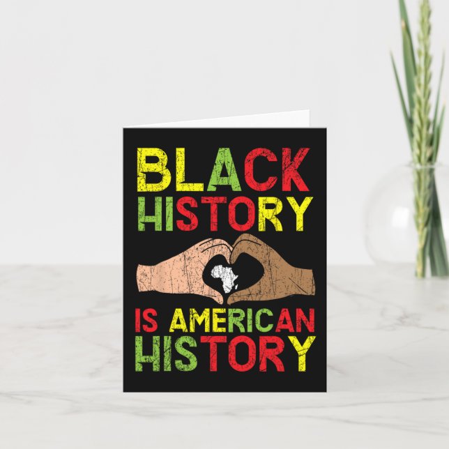 Tarjeta La historia negra es la historia norteamericana af (Anverso)
