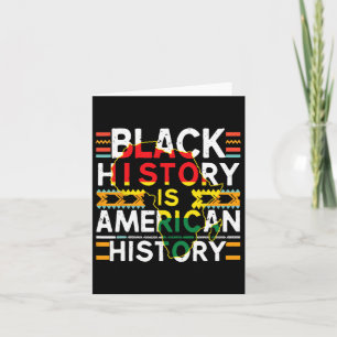 Tarjeta La historia negra es la historia patriótica americ
