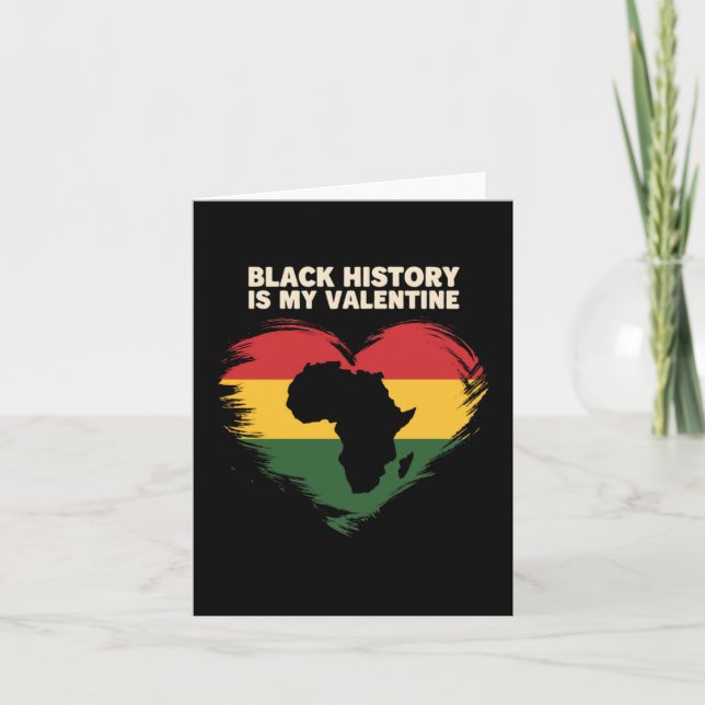 Tarjeta La historia negra es mi San Valentín. Calcomanía  (Anverso)