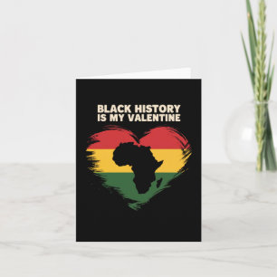 Tarjeta La historia negra es mi San Valentín. Calcomanía 