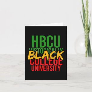 Tarjeta La historia negra influye en el sueño de los Hbcu