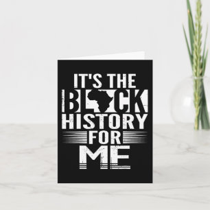 Tarjeta La historia negra para mí de los afroamericanos ne