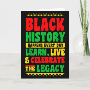 Tarjeta La historia negra sucede todos los días Aprende Vi