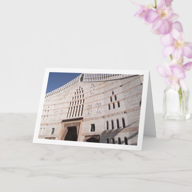 Tarjeta La Iglesia De La Anunciación, Nazaret (Orquídea)