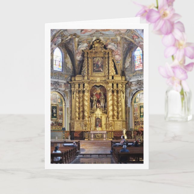 Tarjeta La Iglesia de San Nicolás, Ciudad de Valencia, Esp (Orquídea)