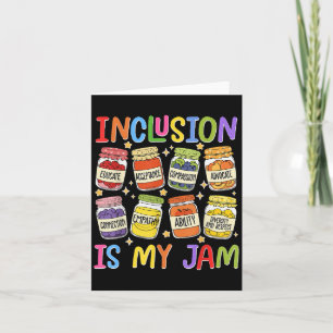 Tarjeta La inclusión es mi Jam Sped Teacher Educación Espe