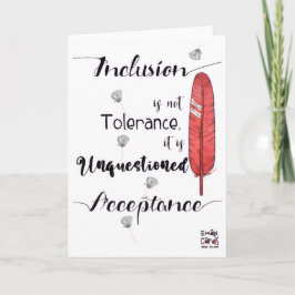 Tarjeta La inclusión importa - Aceptación