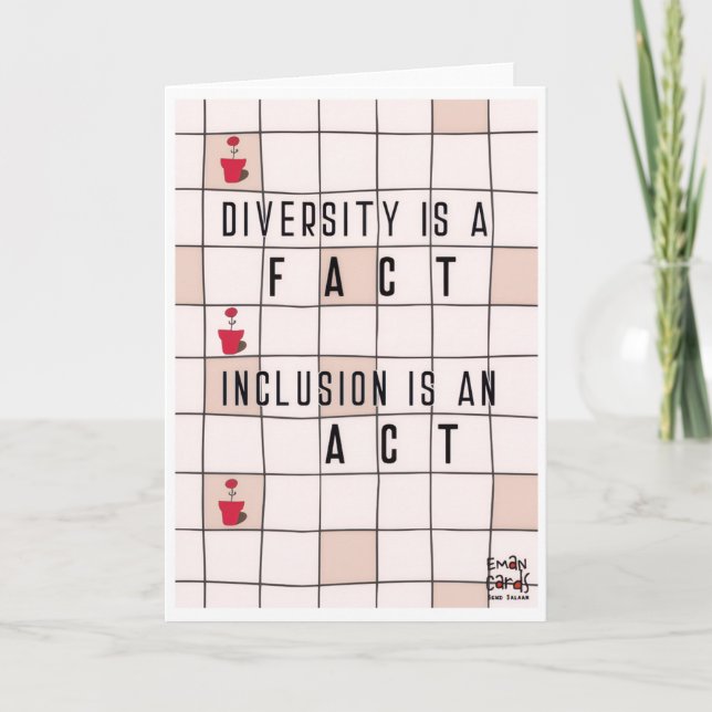 Tarjeta La inclusión importa - Diversidad (Anverso)