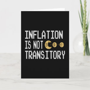 Tarjeta La inflación no es transitoria