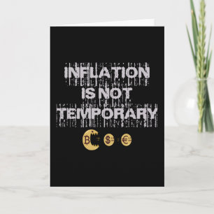 Tarjeta La inflación no es transitoria