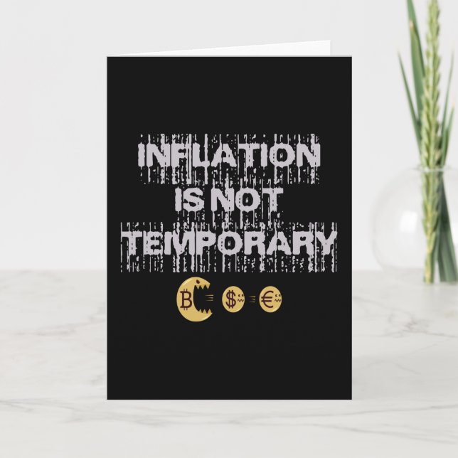 Tarjeta La inflación no es transitoria (Anverso)