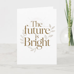 Tarjeta La inspiración para maestros: El futuro es brillan