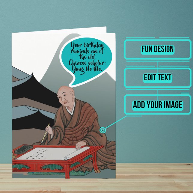 Tarjeta La joven carta de cumpleaños no más (Great card for the friend or family member in your life who dreads growing old.)