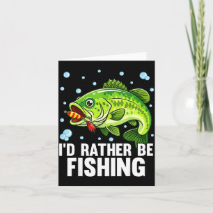 Tarjeta La juventud prefiere ser niño pescando lubina dive