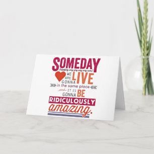 TARJETA **LA LARGA DISTANCIA** EL CUMPLEAÑOS TE DESEA!