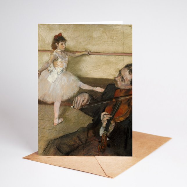 Tarjeta La lección de baile | Edgar Degas (Subido por el creador)