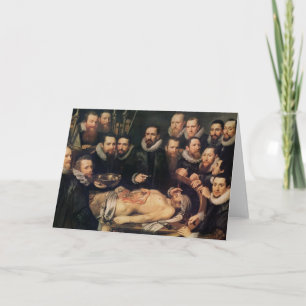 Tarjeta La lección de la anatomía del der de la furgoneta